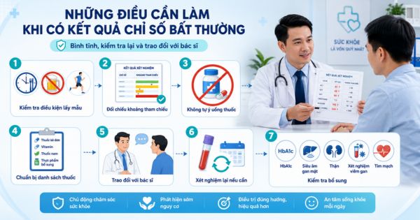 Những điều cần làm khi có kết quả chỉ số bất thường
