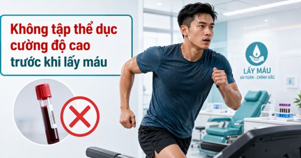 Không tập thể dục cường độ cao trước khi khám sức khỏe tổng quát