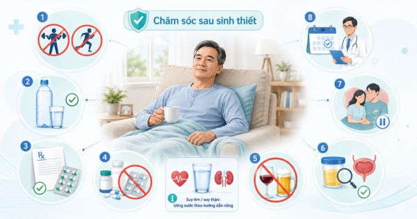 Chăm sóc tại nhà sau sinh thiết tuyến tiền liệt