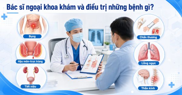 Bác sĩ ngoại khoa tư vấn các bệnh lý ngoại khoa thường gặp