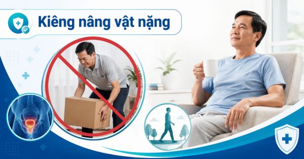 Kiêng nâng vật nặng và vận động gắng sức sau khi mổ tiền liệt tuyến