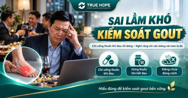 Sai lầm khó kiểm soát gout