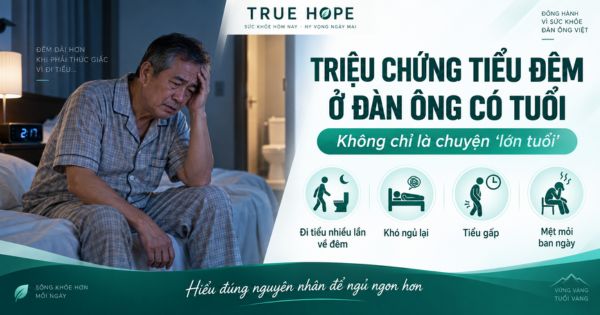Triệu chứng tiểu đêm của đàn ông có tuổi