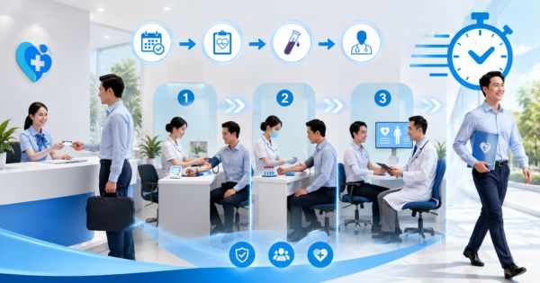 Khám sức khỏe tổng quát để tiết kiệm thời gian chờ đợi
