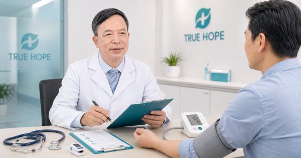 Khai thác tiền sử và đo các chỉ số cơ bản - Danh mục khám sức khỏe nam giới.