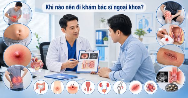 Dấu hiệu nên đi khám bác sĩ ngoại khoa