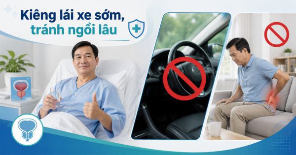 Kiêng lái xe quá sớm và tránh ngồi lâu sau khi mổ tiền liệt tuyến