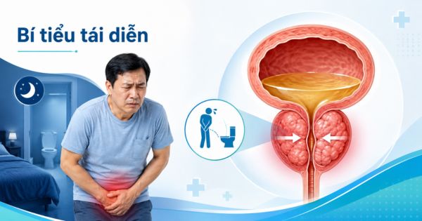 Tuyến tiền liệt to phải mổ do bí tiểu tái diễn hoặc bí tiểu không cải thiện