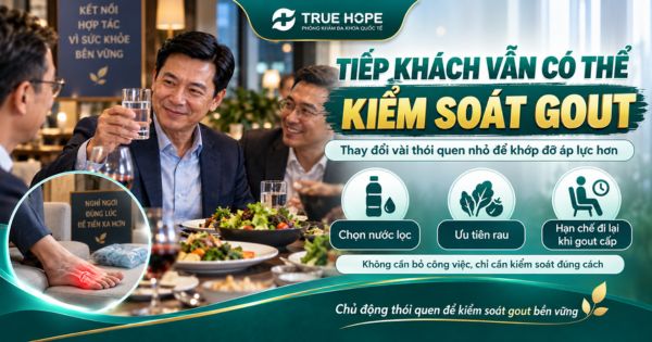Cách thay đổi thói quen khi tiếp khách làm hạn chế gout