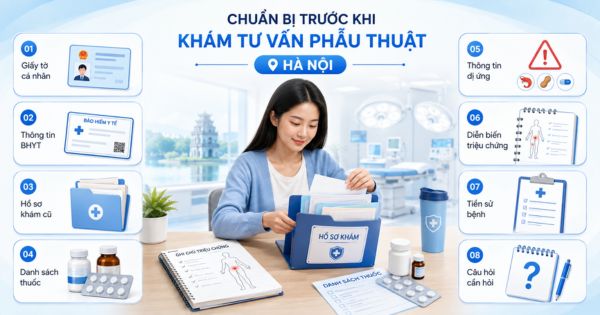 Danh mục cần chuẩn bị trước khi đi khám ngoại khoa ở Hà Nội