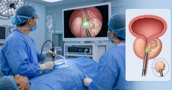 Bóc nhân tuyến tiền liệt bằng laser HoLEP (Hình ảnh chỉ mang tính chất minh họa)