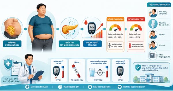 Người thừa cân có nguy cơ tiền đái tháo đường và đái tháo đường type 2