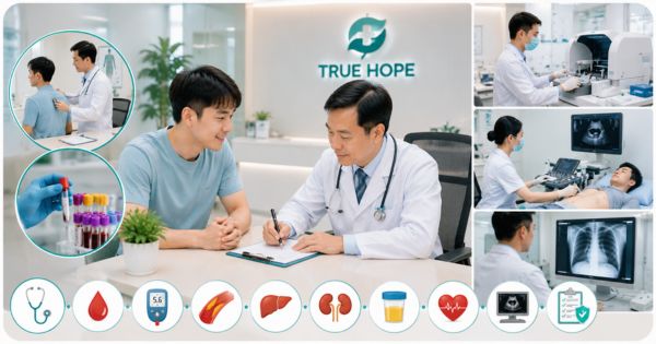 Người dưới 40 tuổi khám sức khỏe tổng quát tại True Hope