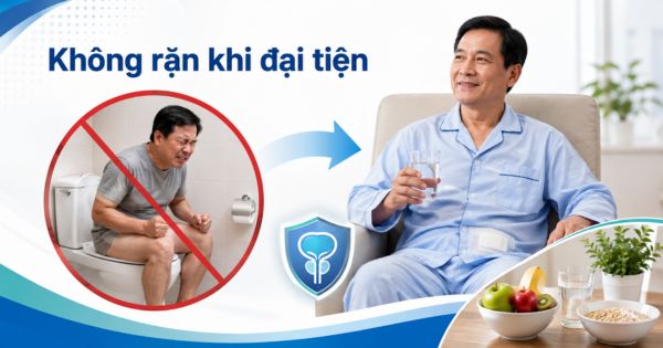 Kiêng rặn khi đại tiện nhưng không cần kiêng khem thực phẩm quá mức sau khi mổ tiền liệt tuyến