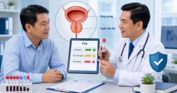 Ý nghĩa kết quả xét nghiệm PSA trong tầm soát ung thư tuyến tiền liệt