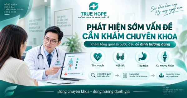 Khám sức khỏe tổng quát định kỳ giúp phát hiện vấn đề cần khám chuyên khoa