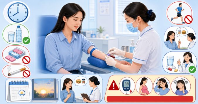 Các lưu ý khi được yêu cầu nhịn ăn