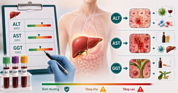 Mối liên quan giữa chỉ số men gan ALT, AST và GGT