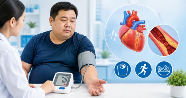 Người thừa cân có nguy cơ tăng huyết áp và nguy cơ tim mạch
