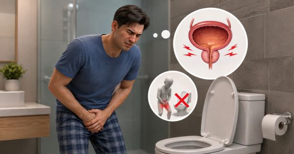 Nam giới nên đi khám khi hoàn toàn không đi tiểu được