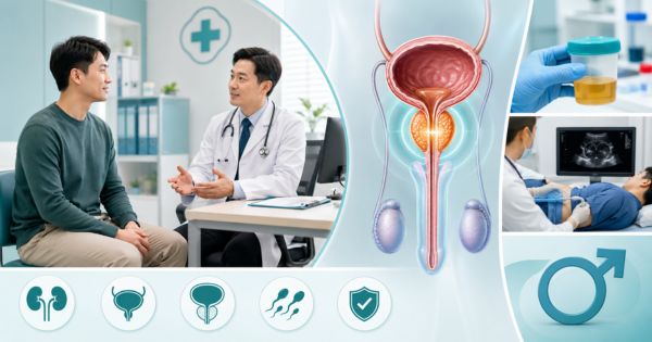 Kiểm tra tiết niệu, tuyến tiền liệt và nam khoa - Danh mục khám sức khỏe nam giới