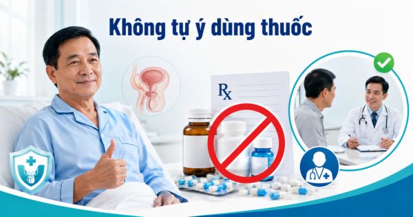 Không tự ý uống, ngừng hoặc dùng lại thuốc sau khi mổ tiền liệt tuyến