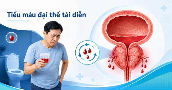 Tuyến tiền liệt to phải mổ do tiểu máu đại thể tái diễn