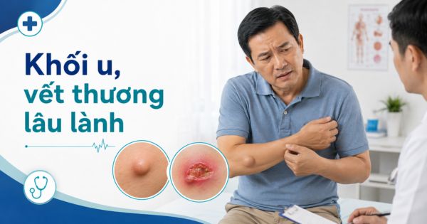 Có khối u dưới da, vết thương sưng mủ hoặc lâu lành nên đi khám bác sĩ ngoại khoa