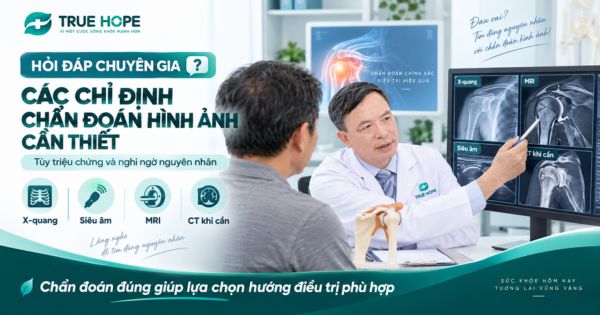 Các chỉ định chẩn đoán hình ảnh cần thiết khi không giơ nổi cánh tay
