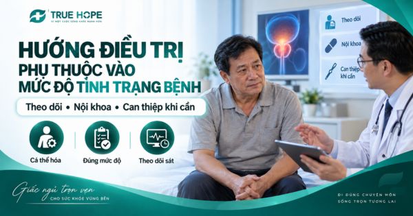 Hướng điều trị phụ thuộc vào mức độ tình trạng bệnh