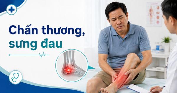 Chấn thương gây đau, sưng hoặc hạn chế vận động nên đi khám bác sĩ ngoại khoa
