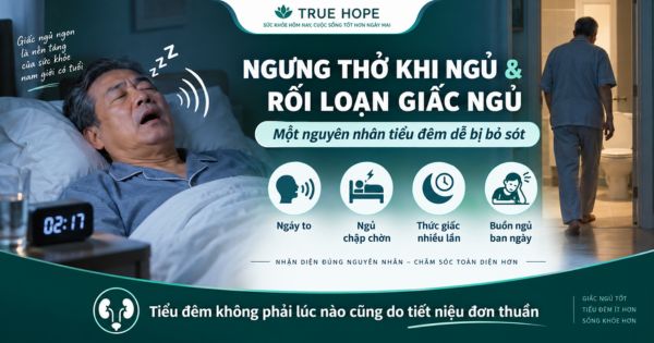 Ngưng thở khi ngủ và các rối loạn giấc ngủ gây tiểu đêm ở đàn ông có tuổi