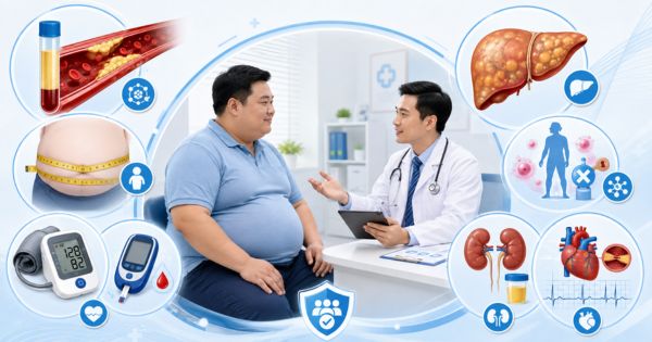 Người thừa cân nên kiểm tra mỡ máu, thân và hội chứng chuyển hóa