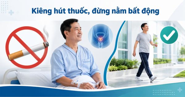 Kiêng hút thuốc nhưng không nên nằm bất động sau khi mổ tiền liệt tuyến