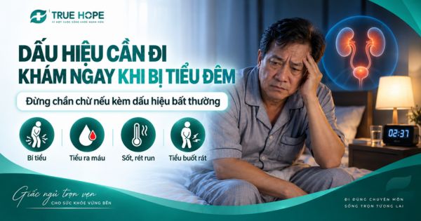 Dấu hiệu cần đi khám ngay khi bị tiểu đêm