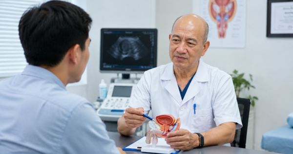 BSCKII Lê Bá khám viêm tuyến tiền liệt