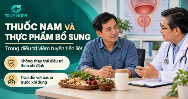 Thuốc nam và thực phẩm bổ sung trong điều trị viêm tuyến tiền liệt