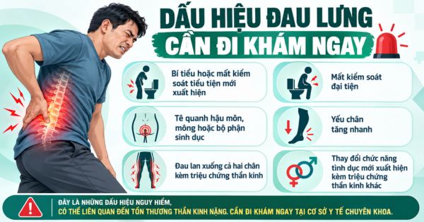 Dấu hiệu đau lưng cần đi khám ngay