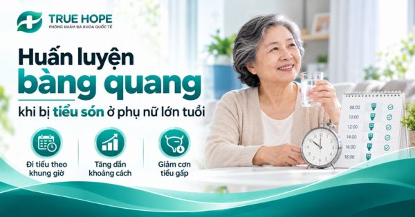 Huấn luyện bàng quang khi bị tiểu són ở phụ nữ lớn tuổi