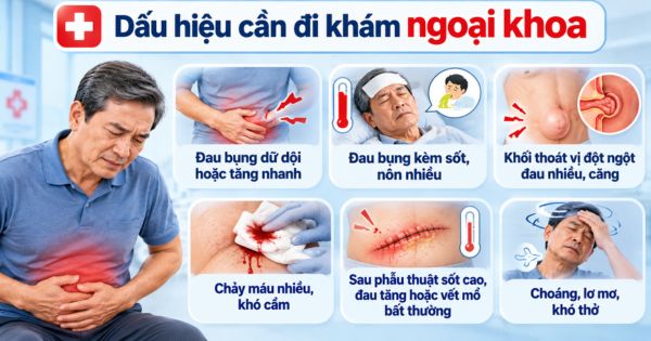 Dấu hiệu cần đi khám ngoại khoa