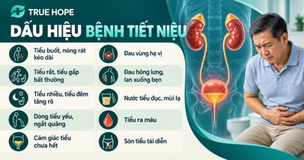 Dấu hiệu của các bệnh về đường tiết niệu