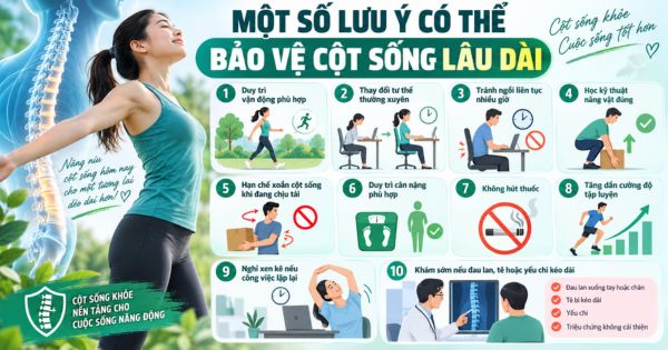 Một số lưu ý có thể bảo vệ cột sống lâu dài