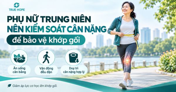 Phụ nữ trung niên nên kiểm soát cân nặng để bảo vệ khớp gối