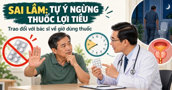 Sai lầm tự ý ngừng thuốc lợi tiểu