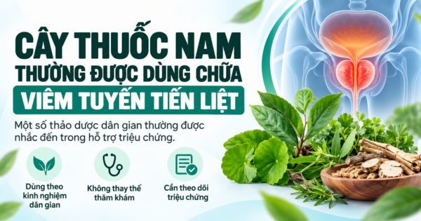 Cây thuốc nam thường được dùng chữa viêm tuyến tiền liệt