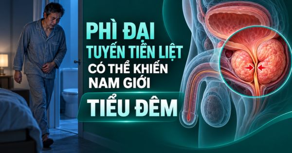 Phì đại tuyến tiền liệt có thể khiến nam giới tiểu đêm