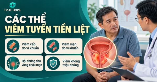 Các thể viêm tuyến tiền liệt ở nam giới