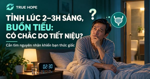 Quan điểm: Mất ngủ lúc 2-3 giờ sáng có phải cứ buồn tiểu là do bệnh tiết niệu