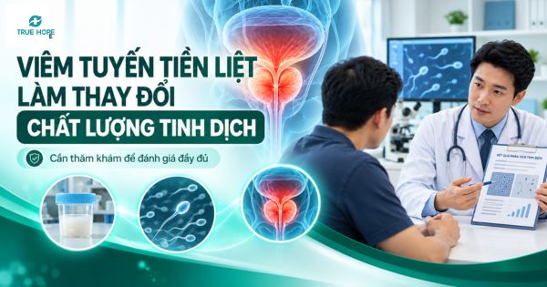 Viêm tuyến tiền liệt làm thay đổi chất lượng tinh dịch