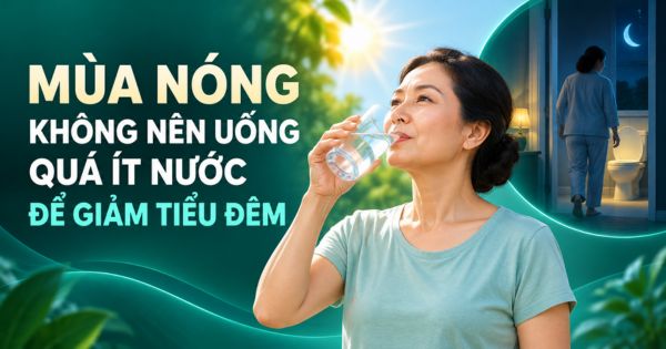 Qua điểm mùa nóng nên uống ít nước để giảm tiểu đêm